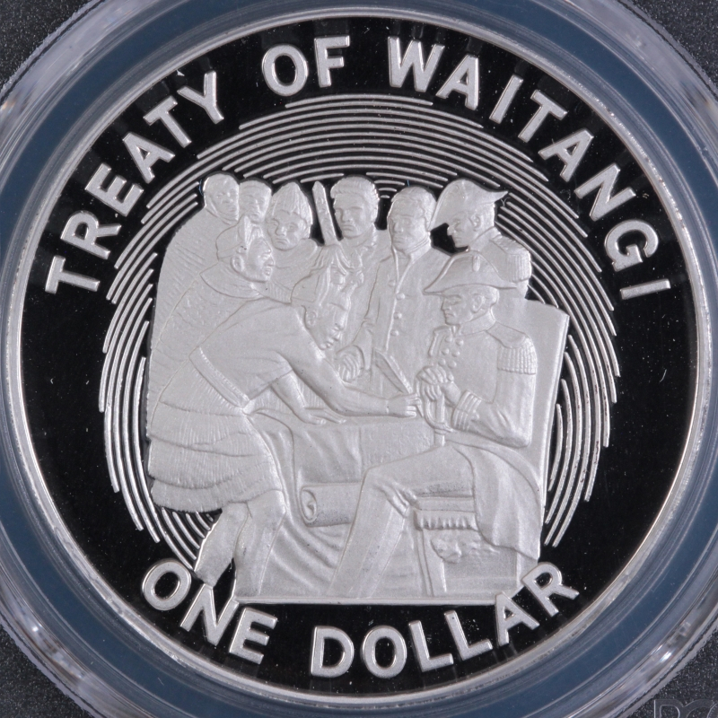 Pcgs Graded Pr Dcam New Zealand Treaty Of Waitangi Proof Silver Coin Imperial Numismatics