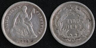 US 1869S Half Dime