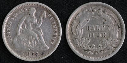 US 1869S Half Dime