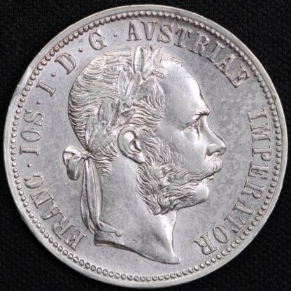 Austria 1889 One Florin Franz Joseph I KM# 2222 World Silver Coin - Image 2