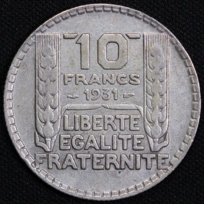 France Third Republic 1931 10 Francs KM#878 Gad#801 World Silver Coin - Image 3