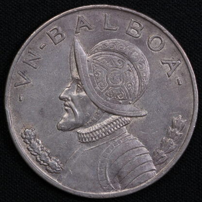 Panama 1947 1 Balboa Vasco Nunez de Balboa KM# 13 World Silver Coin - Image 3