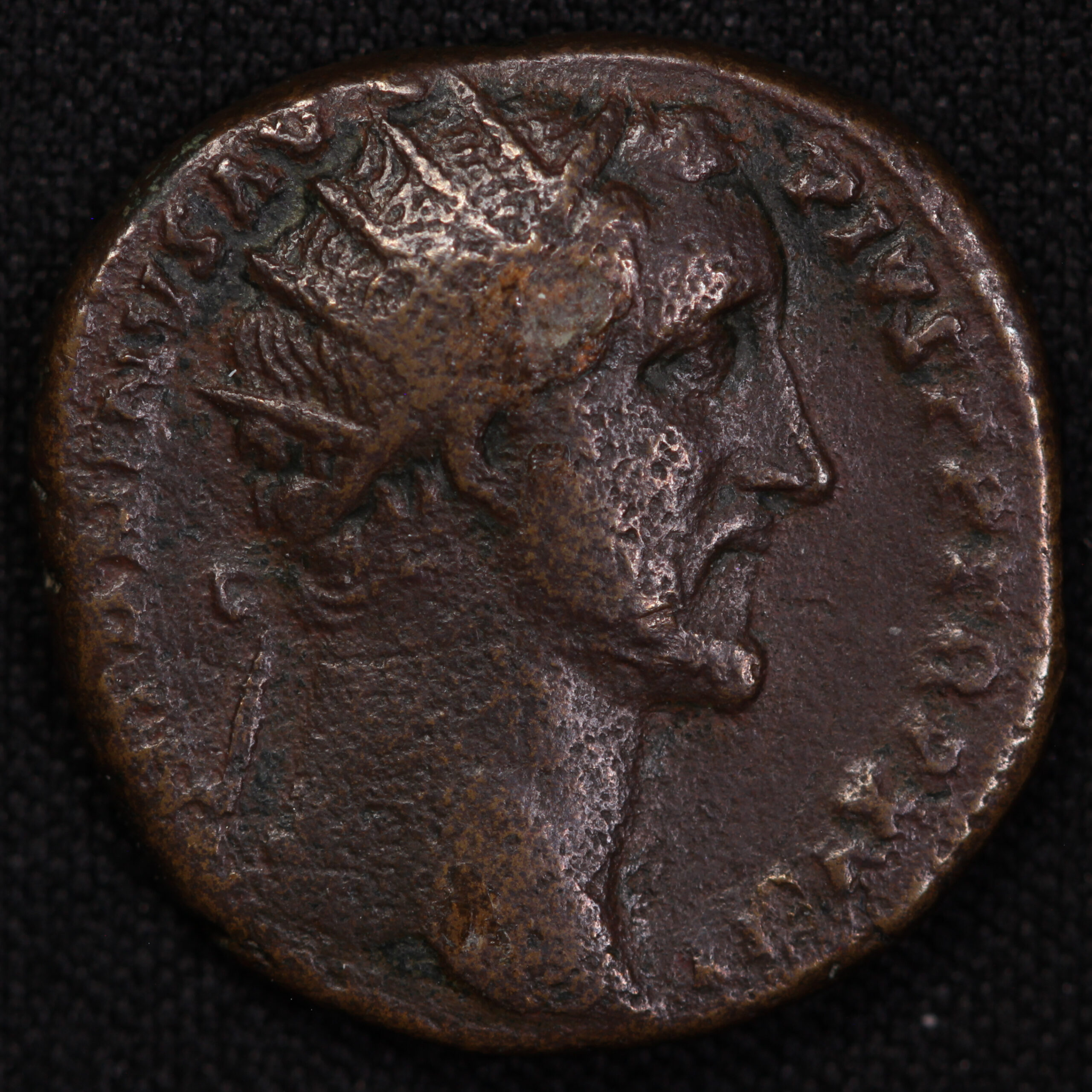 Ancient Roman Imperial Coin Antoninus Pius AD 153-154 Æ Dupondius Rome Libertas - Image 2