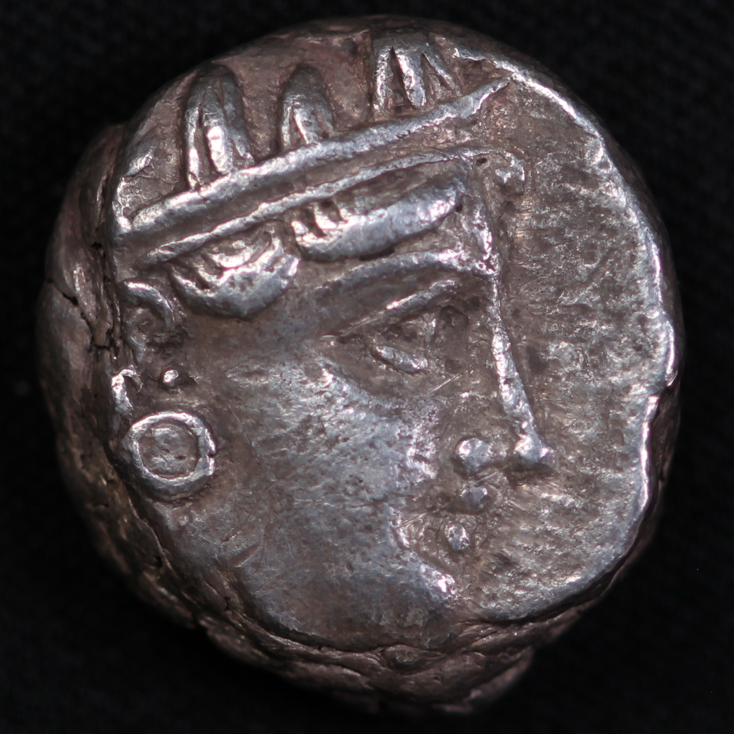 Ancient Greek Silver Coin Attica Athens AR Tetradrachm c. 353-294 BC Athena/Owl - Image 2