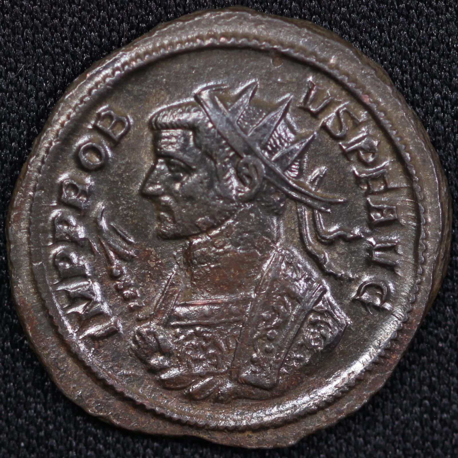 Ancient Roman Imperial Coin Probus AD 281 Æ Antoninianus Rome ROMAE AETER Temple - Image 2
