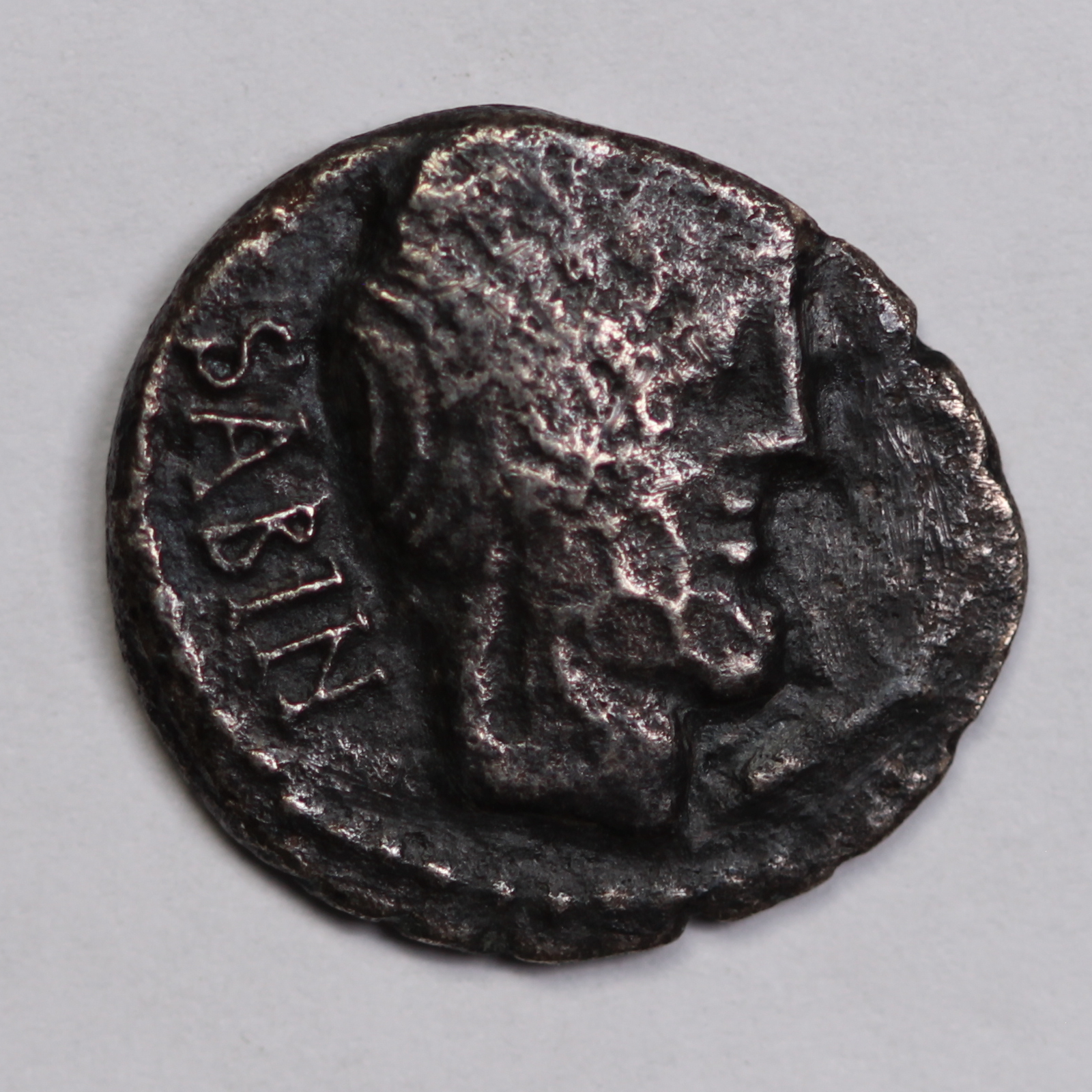 Ancient Roman Republic Silver Coin L. Titurius L.f. Sabinus 89 BC AR Denarius - Image 2