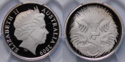 PCGS Graded PR69DCAM - Australia 2009 Five Cents 5C Proof Deep Cameo Coin