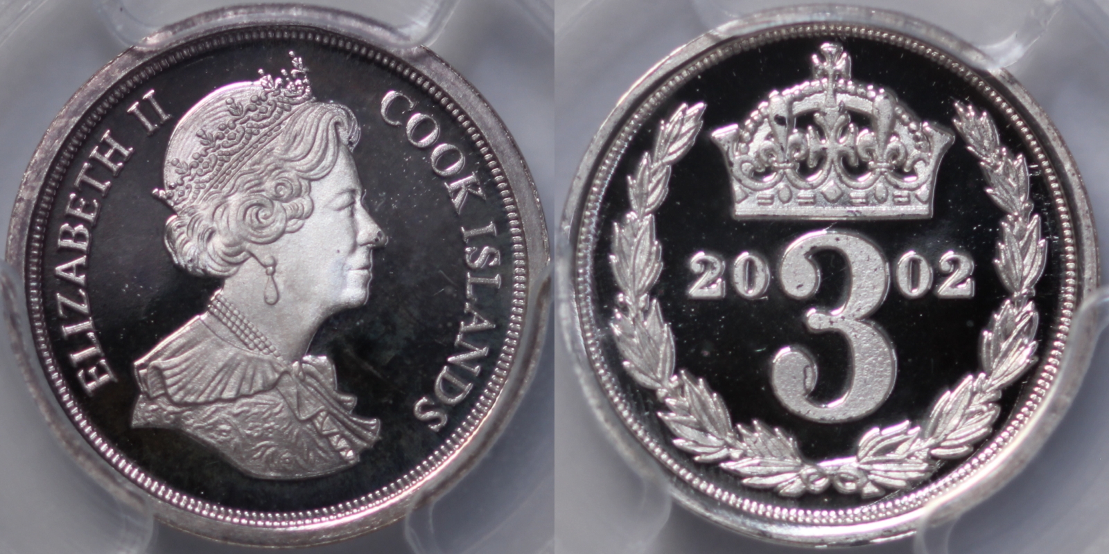 PCGS Graded PR68DCAM Cook Islands 2002 4-Coin Silver Proof Maundy Set 1D-4D Rare - Image 4
