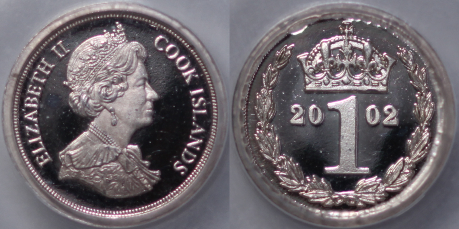 PCGS Graded PR68DCAM Cook Islands 2002 4-Coin Silver Proof Maundy Set 1D-4D Rare - Image 2
