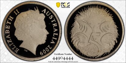 PCGS Graded PR69DCAM - Australia 2009 Five Cents 5C Proof Deep Cameo Coin - Image 3