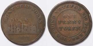 1813 Flint Lead Works Token