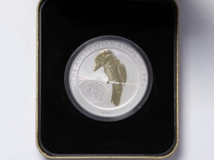 Australia 2008 Kookaburra 1oz Silver Coin Gilded ANDA Show Special Perth Mint