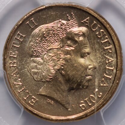 PCGS Graded MS64 Australia 2019 Police Remembrance Coloured Two Dollar $2 Coin - Image 3