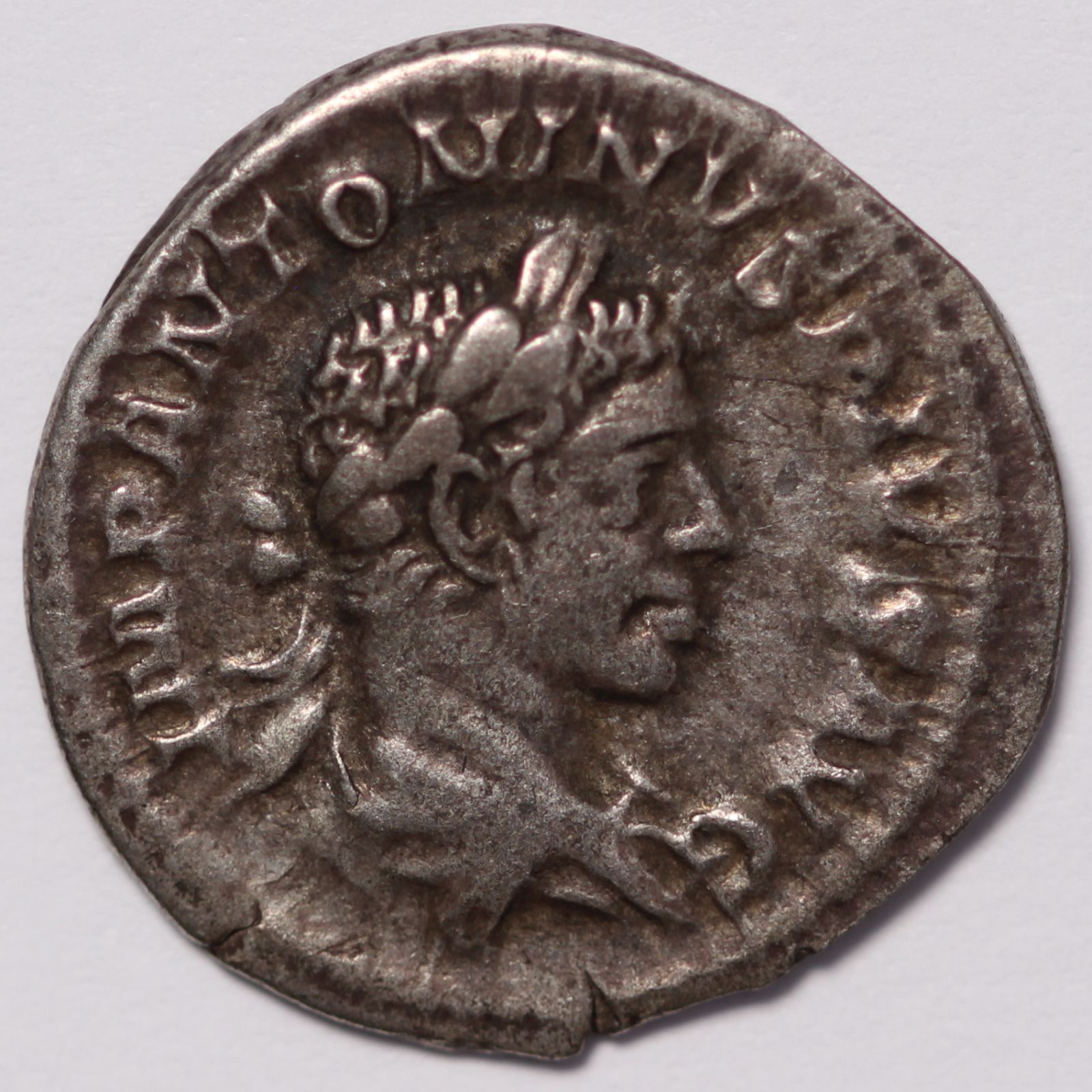 Ancient Roman Imperial Silver Coin Elagabalus AD 221 AR Denarius Providentia - Image 2