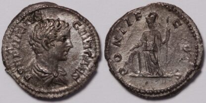 Geta Minerva Denarius