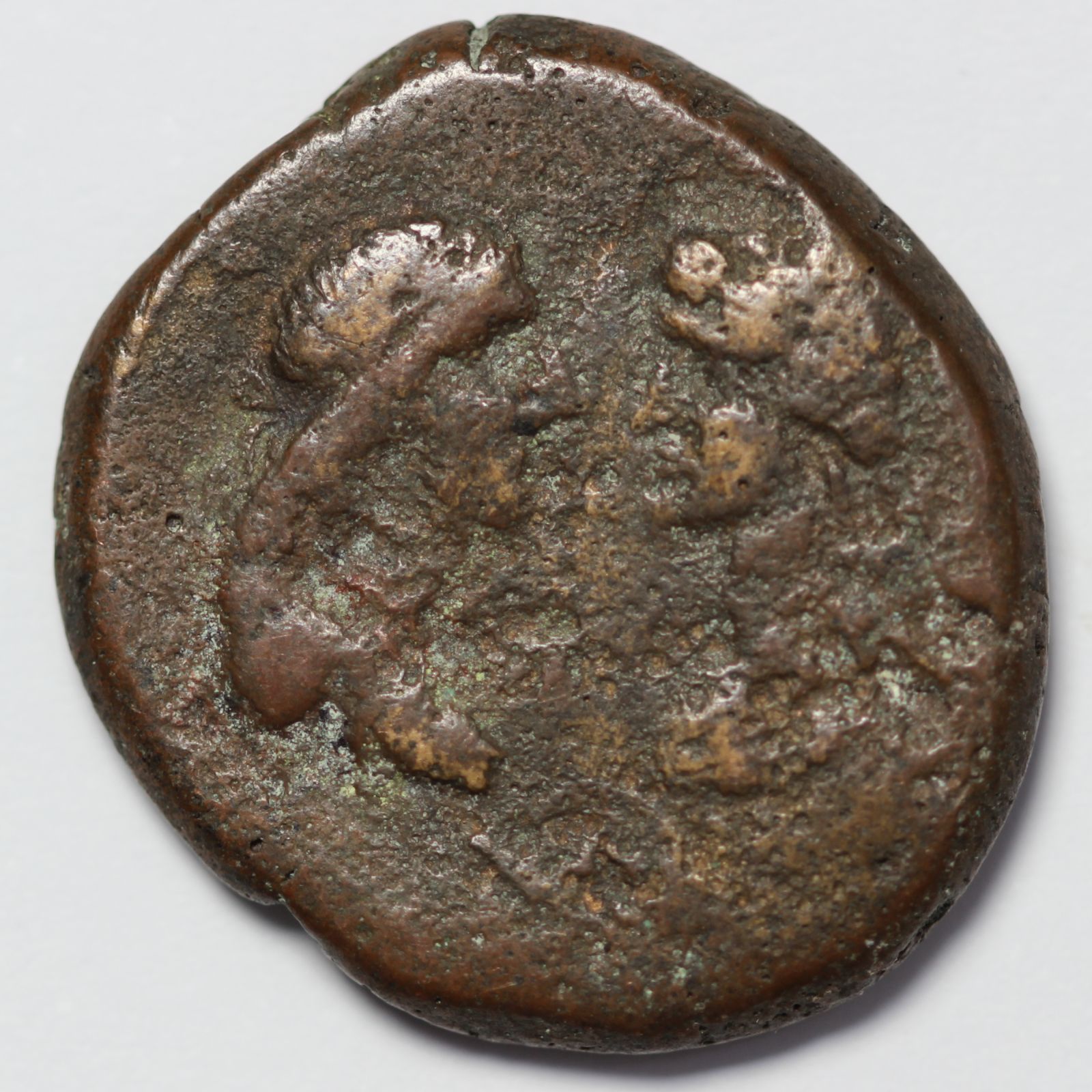 Ancient Greek Coin Kings of Bosporus Sauromates I AD 98/102 Æ Facing Queen Rare - Image 3