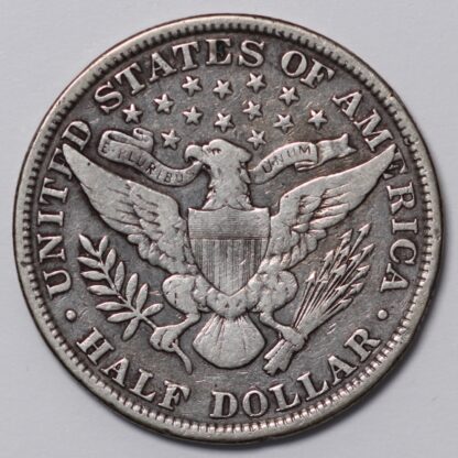 United States USA 1901 Barber Half Dollar 50C Phildelphia Mint World Silver Coin - Image 3