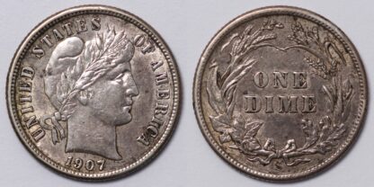 1907-S Barber Dime