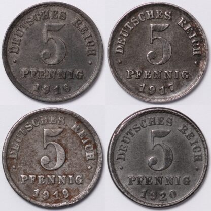 1916-1920 5 Pfennig