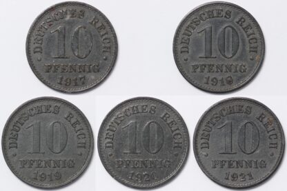 1917-1921 10 Pfennig