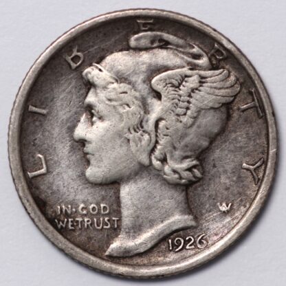 United States USA 1926-D Mercury Dime 10C Denver Mint World Silver Coin - Image 2