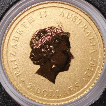 Australia 2012 $2 Dollars Mini Kangaroo 0.5 Gram 0.999 Gold Coin - Perth Mint - Image 2