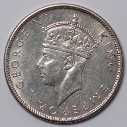 Fiji 1942 S Florin KM# 13a King George VI San Francisco Mint World Silver Coin - Image 2