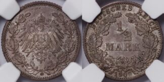 Germany 1909G 1/2 Mark