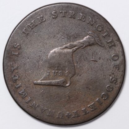 United States (1792-94) Kentucky Copper Token Plain Edge Colonial Issue - Image 2