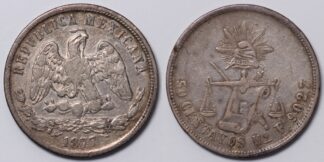 Mexico 1877 50 Centavos