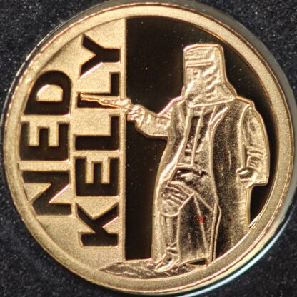 Niue 2012 $5 Dollars Ned Kelly KM#698 0.5 Gram 0.999 Gold Proof Coin - Image 3