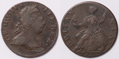 1775 George III Halfpenny