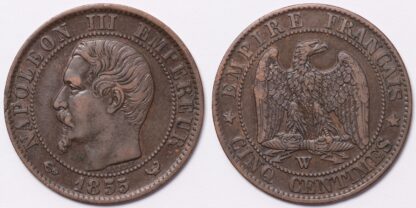 1855-W 5 Centimes