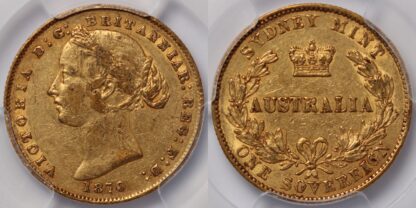 1870-SY Sovereign PCGS XF45