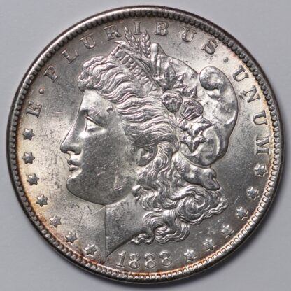 United States USA 1888 Morgan Dollar $1 Philadelphia Mint World Silver Coin - Image 2