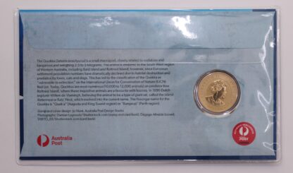 2021 Quokka $1 PNC Perth Stamp & Coin Show Signed by Pilot Flown Return Rottnest - Image 3