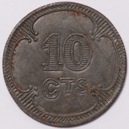 1910s British Expeditionary Force B.E.F. Prisoner of War WWI 10 Centimes Token - Image 3