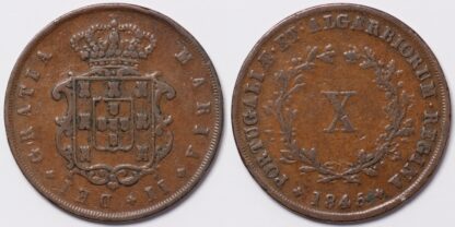 Portugal 1845 10 Reis