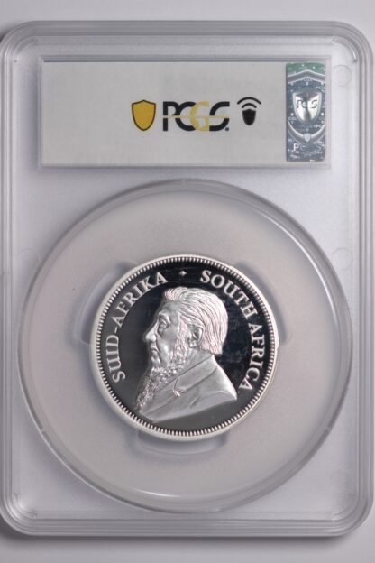PCGS Graded PR69DCAM - South Africa 2020 Krugerrand 2oz Silver Proof 2 Rand Coin - Image 3