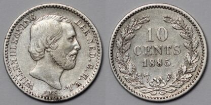 Netherlands 1885 10 Cents