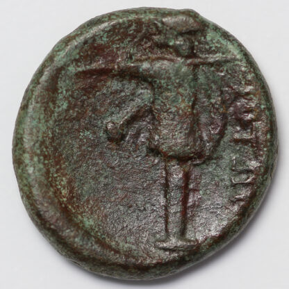 Ancient Greek Coin Boiotia Federal Coinage 287-244 BC Æ Athena / Trophy - Rare - Image 3