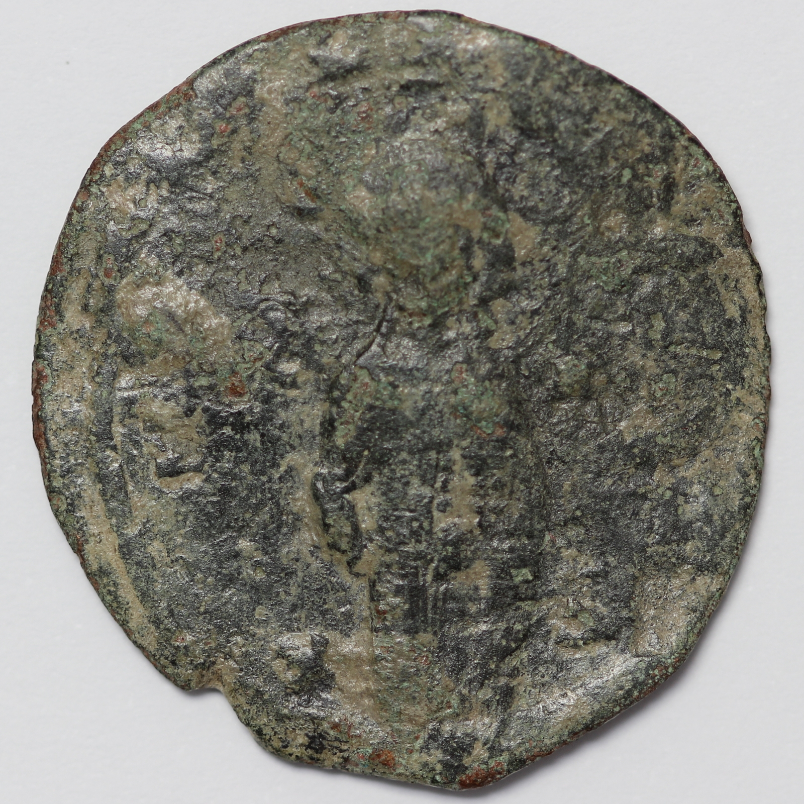 Ancient Byzantine Coin Anonymous Æ Follis Michael IV AD 1034-1041 Constantinople - Image 2