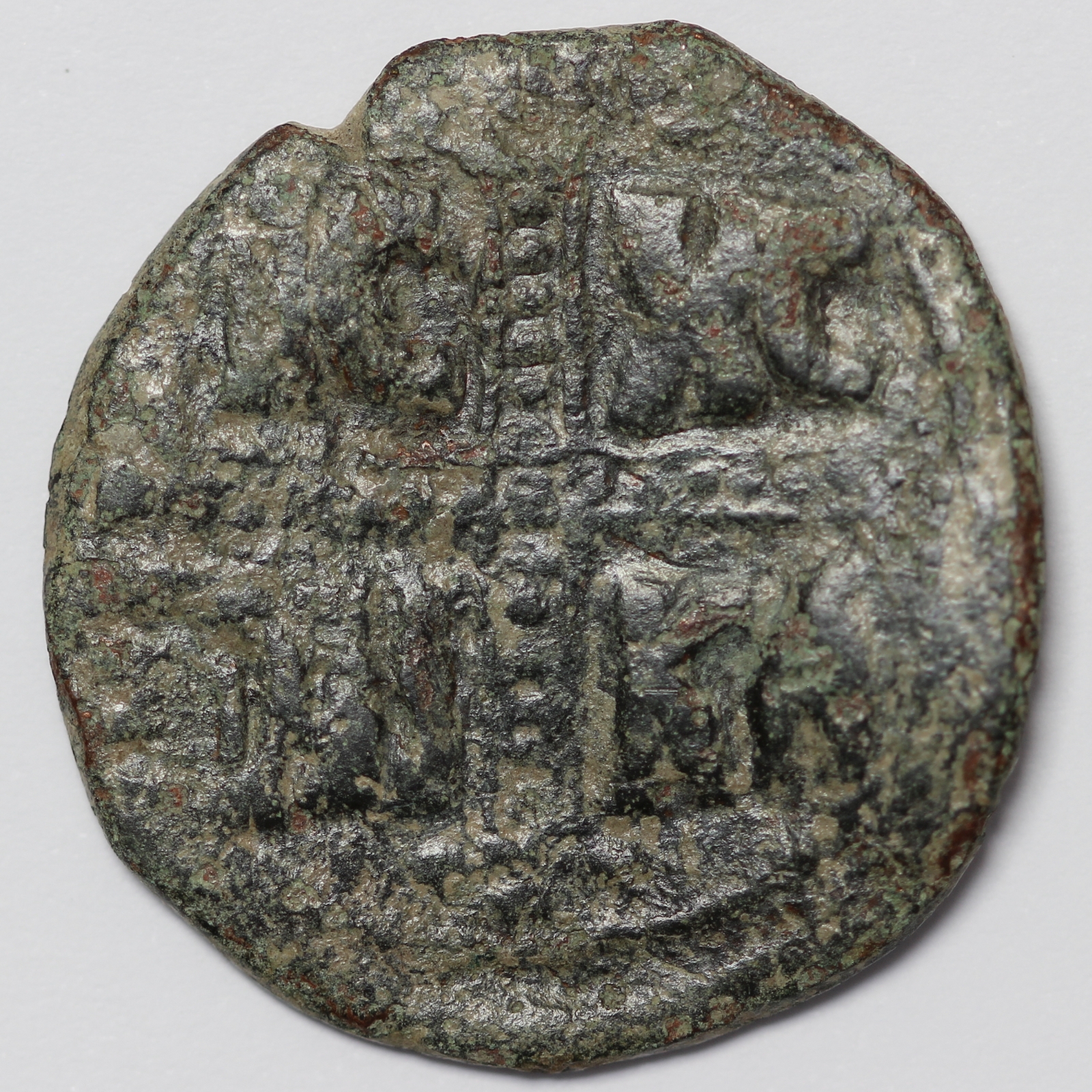 Ancient Byzantine Coin Anonymous Æ Follis Michael IV AD 1034-1041 Constantinople - Image 3