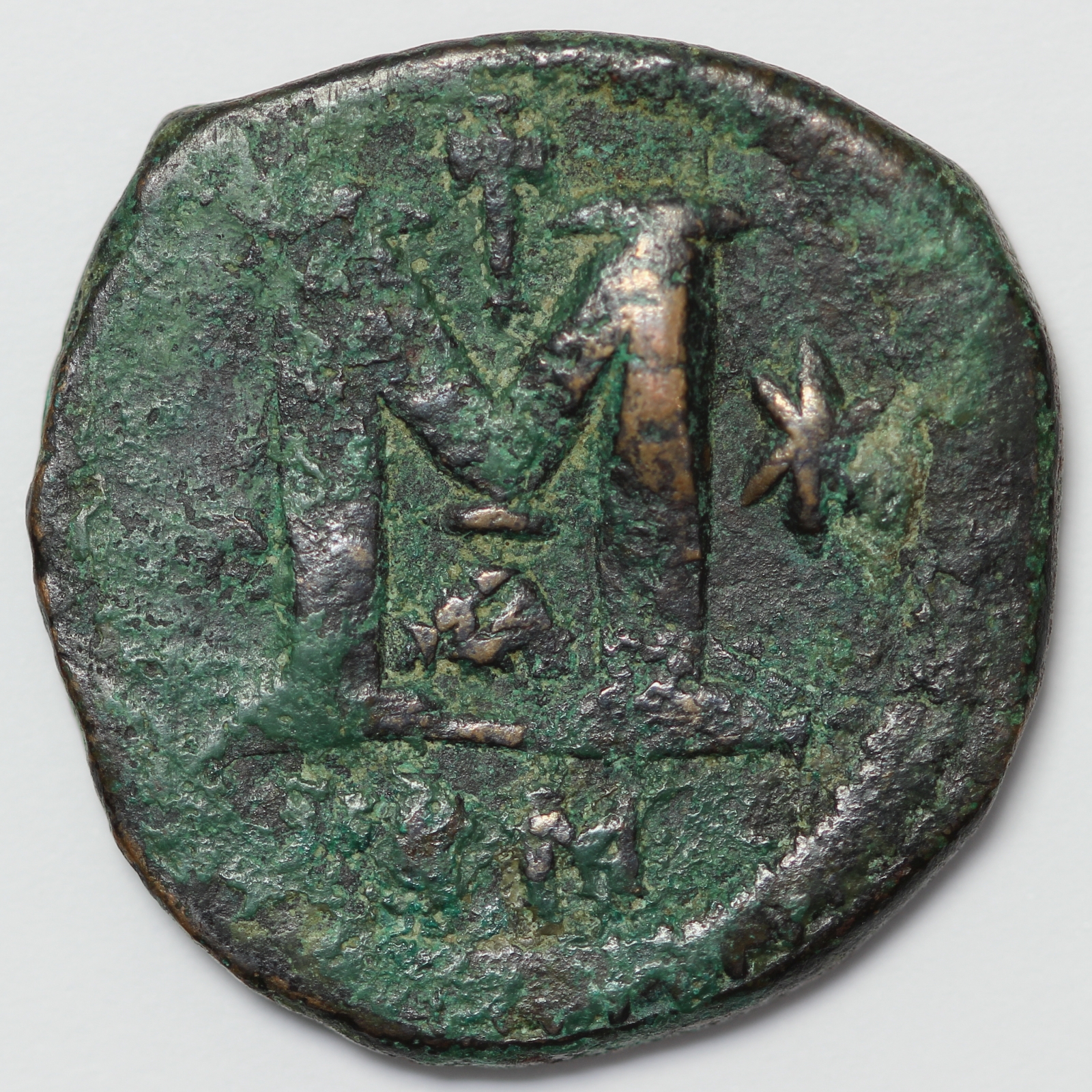 Ancient Byzantine Coin Justin I AD 518-527 Æ Follis Nicomedia Mint ...
