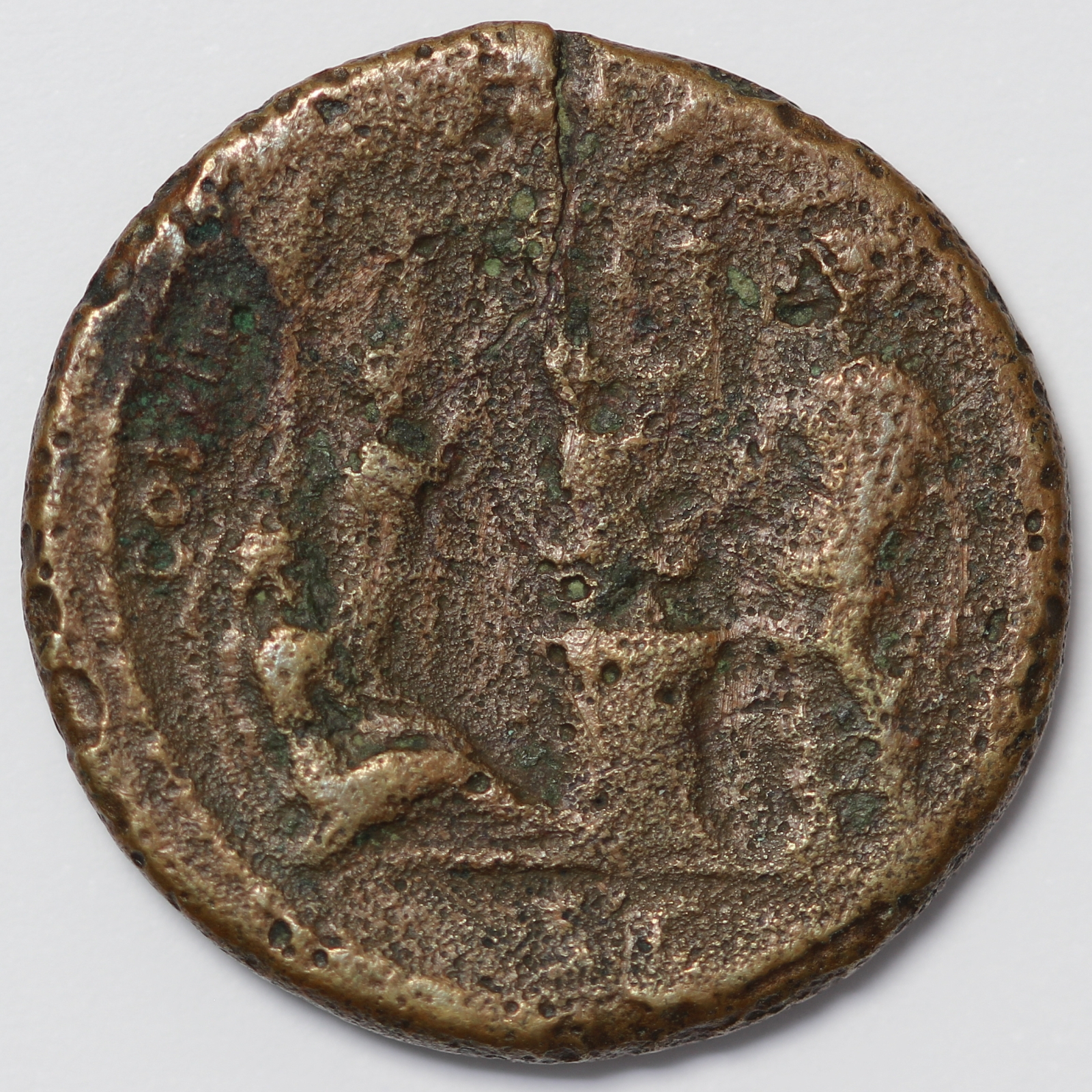 Secular Rarity Ancient Roman Imperial Coin Domitian ร As AD 88 Secular Games Issue ...