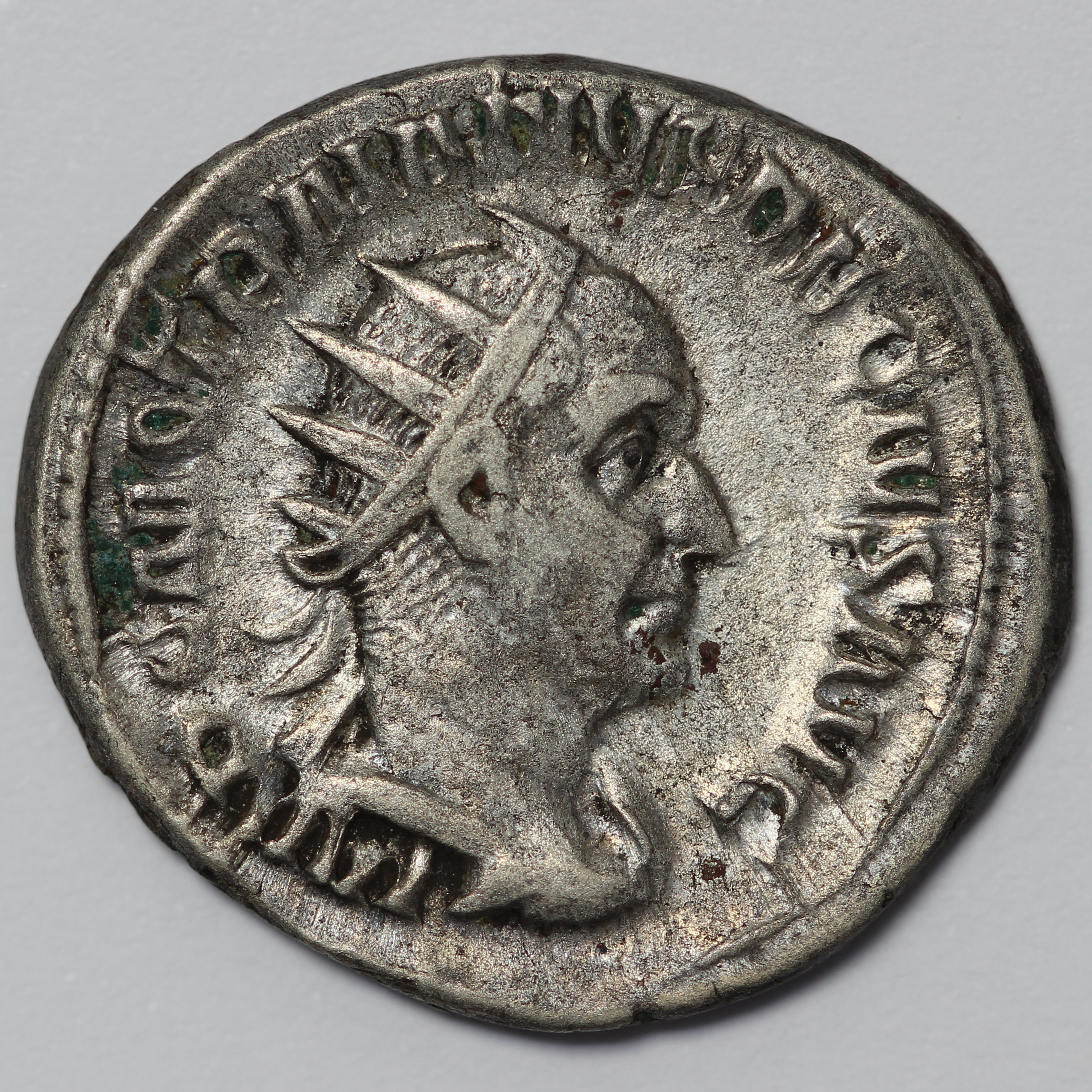 Ancient Roman Imperial Coin Trajan Decius AD 249-251 AR Antoninianus Uberitas - Image 2