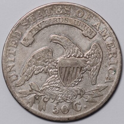 United States USA 1833 Capped Bust Lettered Edge Half Dollar 50C Silver Coin - Image 3