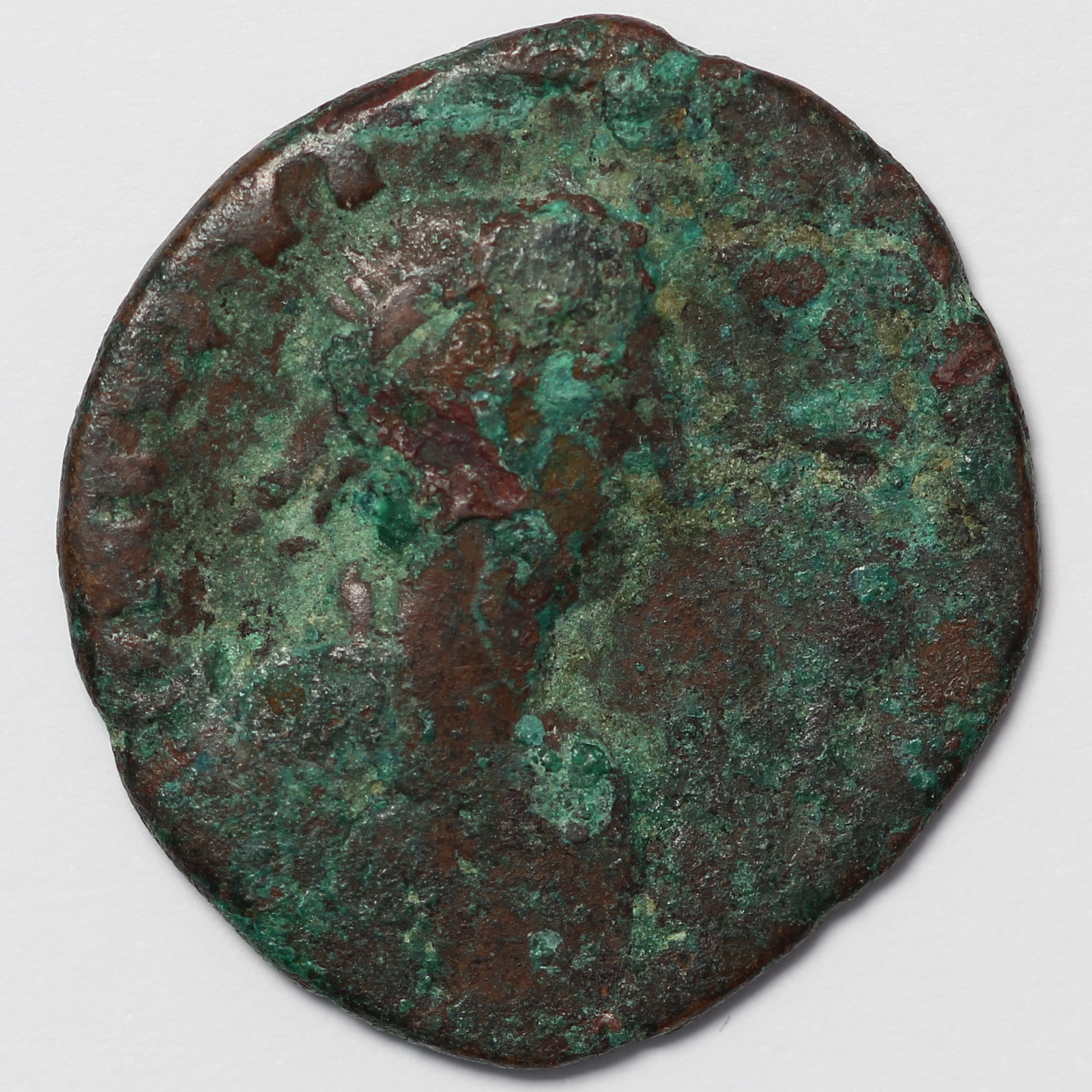 Ancient Byzantine Coin Justin I AD 518-527 Æ Follis Constantinople Mint Large M - Image 2