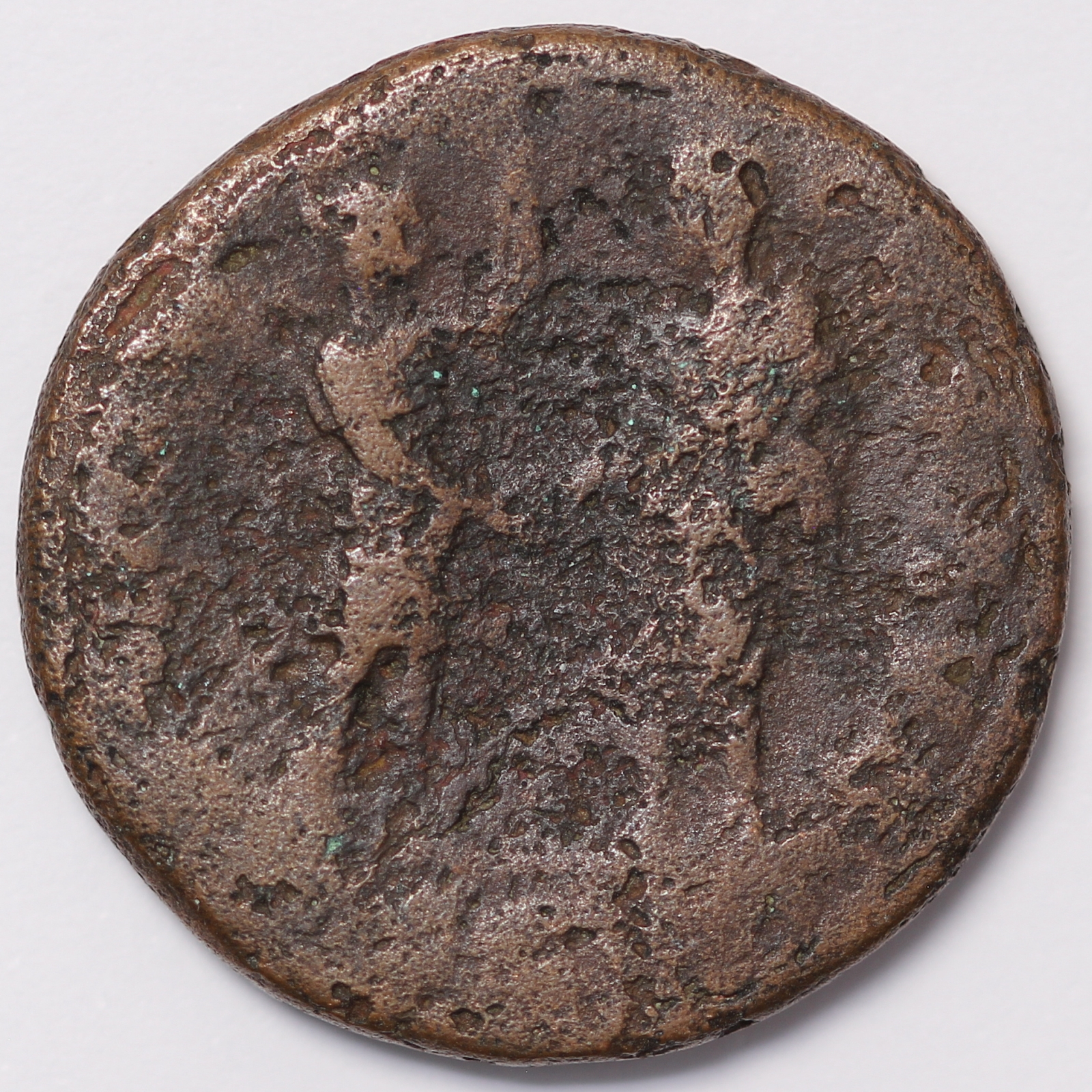 Ancient Roman Imperial Coin Hadrian Æ As AD 133-35 Rome Roma Greeting Hadrian - Image 3