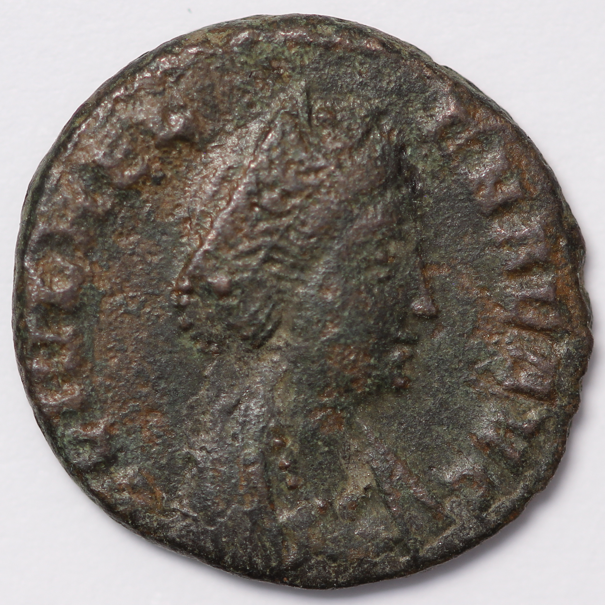 Ancient Roman Imperial Coin Helena AD 337-340 Æ Constantinople Mint Pax – Scarce - Image 2